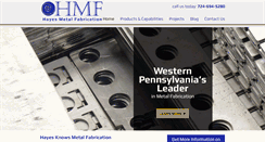 Desktop Screenshot of hayesmetalfabrication.com